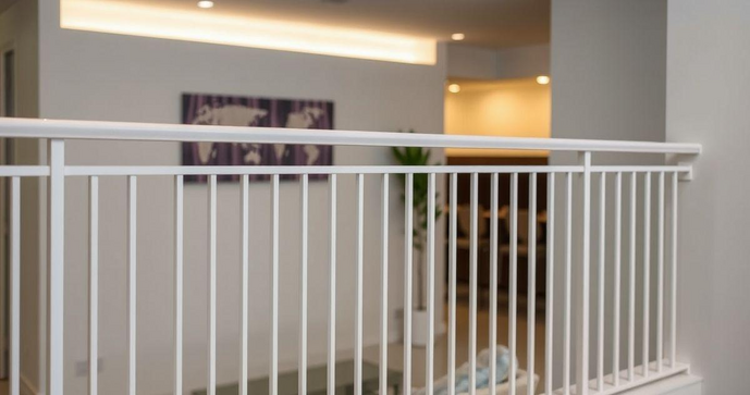 Guarda corpo de alumínio branco é a escolha ideal para segurança e estilo em sua casa